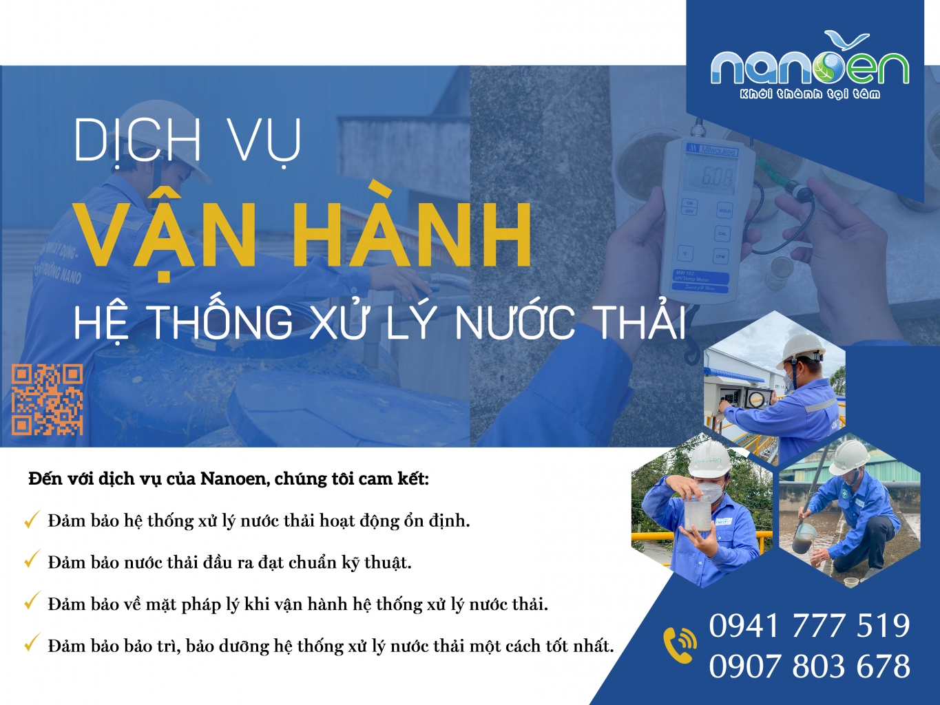Vận hành hệ thống xử lý nước thải