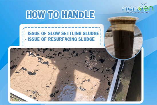 How to handle: Issue of slow settling sludge, resurfacing sludge