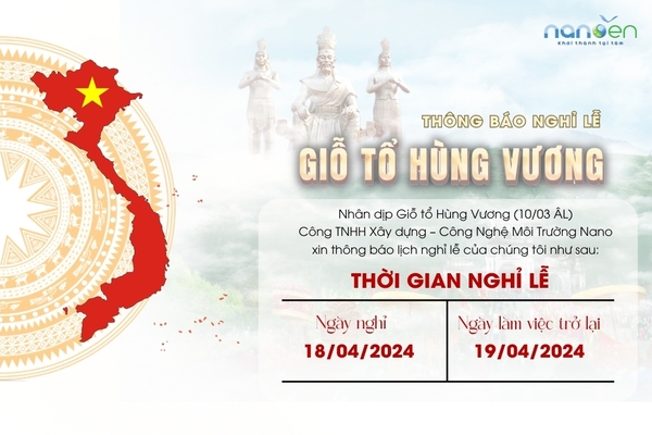 Thông báo nghỉ lễ Giỗ Tổ Hùng Vương